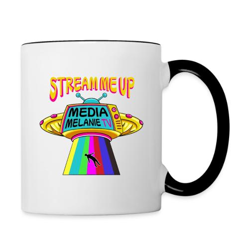 Stream Me Up | Streaming TV UFO - Color - Contrast Coffee Mug