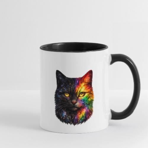 Cosmic Galaxy Rainbow Cat - Contrast Coffee Mug