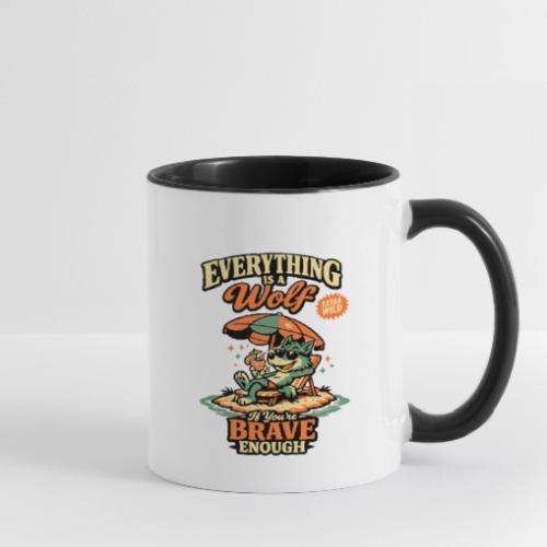 Everything Is A Wolf – Retro Chill - Contrast Coffee Mug
