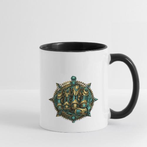 Cyberpunk Power Robot Hand - Contrast Coffee Mug
