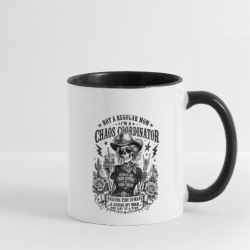 Chaos Coordinator Mom Skeleton Cowgirl - Contrast Coffee Mug