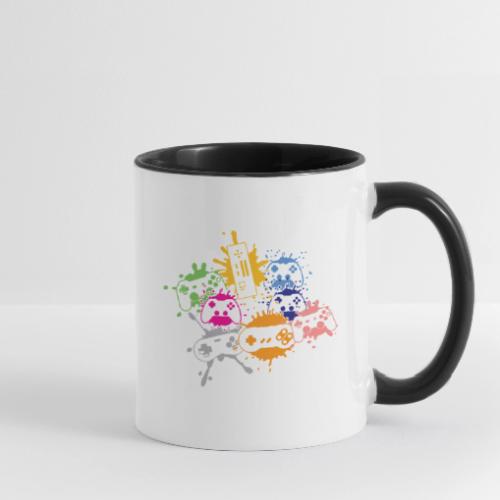 Colorful Controller Splash Art - Contrast Coffee Mug