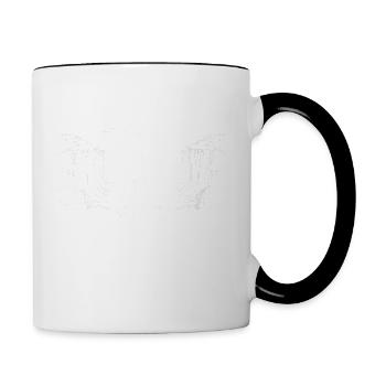 Womens spiritual encouragement motivation - Contrast Coffee Mug - white/black - Right