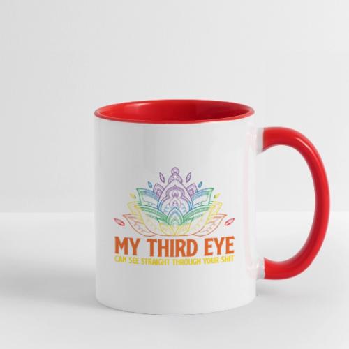Wellness Collection - My 3rd Eye Sees Through You - Contrast Coffee Mug