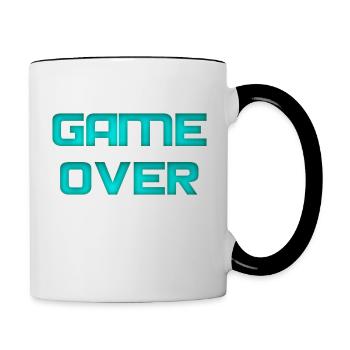 GAME OVER - Contrast Coffee Mug - white/black - Right