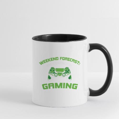 Weekend Forecast: 100% Gaming! - Contrast Coffee Mug