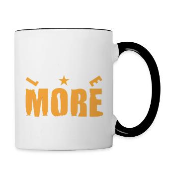 Less People More Dogs - Contrast Coffee Mug - white/black - Right