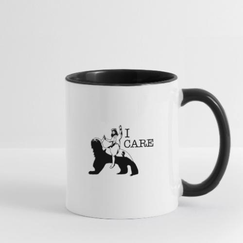 I care - Contrast Coffee Mug