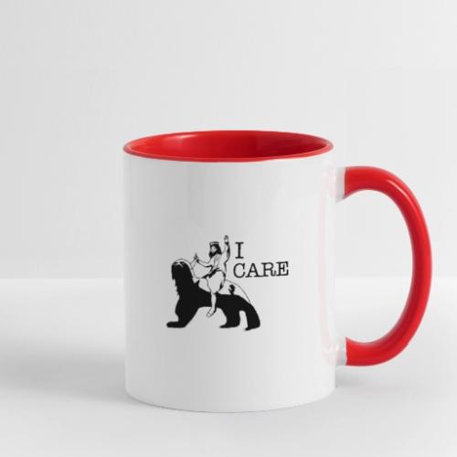 I care - Contrast Coffee Mug