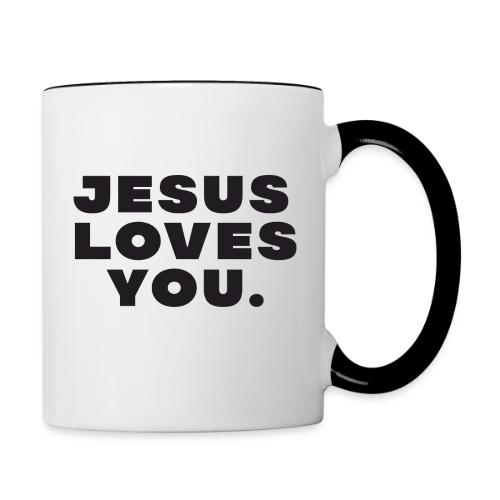 Jesus Loves You - Contrast Coffee Mug