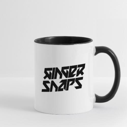 Ginger Snap5 logo (two lines black) - Contrast Coffee Mug
