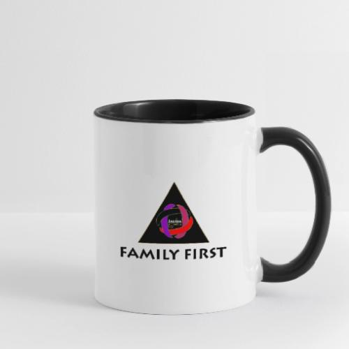 JALEJA FAMILY FIRST (BLACK PRINT) - Contrast Coffee Mug