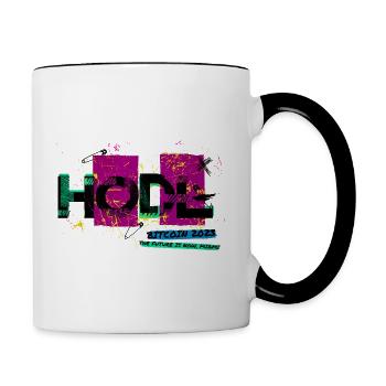 Bitcoin 2023 (Miami) - The Future is Now, Miami - Contrast Coffee Mug - white/black - Right