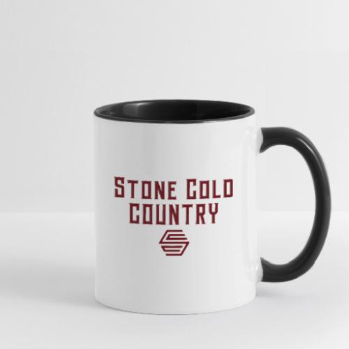 Stone Cold Country Band - Full Logo - Contrast Coffee Mug