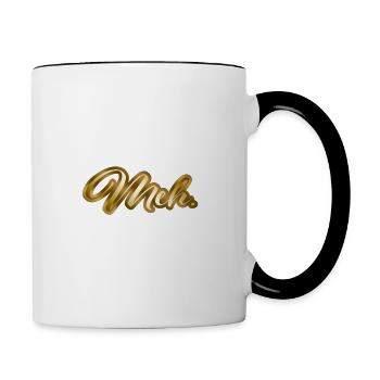 Meh. - Contrast Coffee Mug - white/black - Right