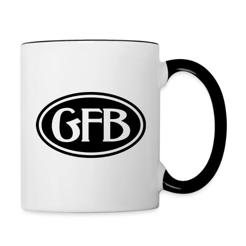 Black Oval - Contrast Coffee Mug