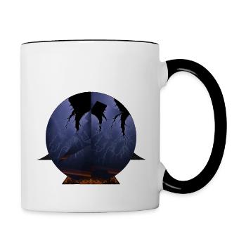 Black Lightning - Contrast Coffee Mug - white/black - Right