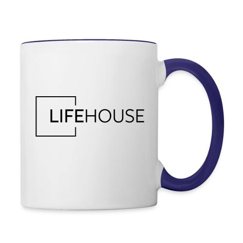 LH Logo Black - Contrast Coffee Mug