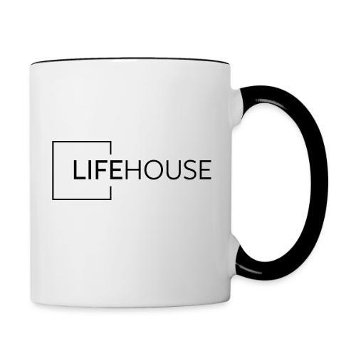 LH Logo Black - Contrast Coffee Mug