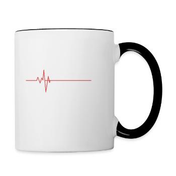 Time Is Over - Contrast Coffee Mug - white/black - Right