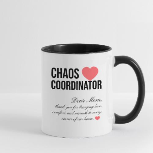 Chaos Coordinator: The Real Mom Job Title - Contrast Coffee Mug