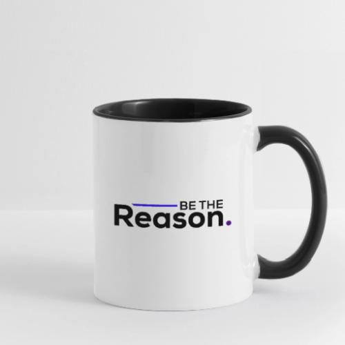 Be the Reason Logo (Black) - Contrast Coffee Mug