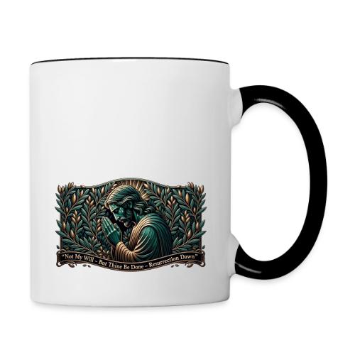 Easter Not My Will Gethsemane T Shirt, Bro Gift - Contrast Coffee Mug