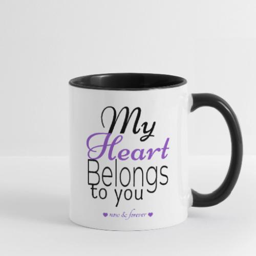 My Heart Belongs To You Mug - Contrast Coffee Mug