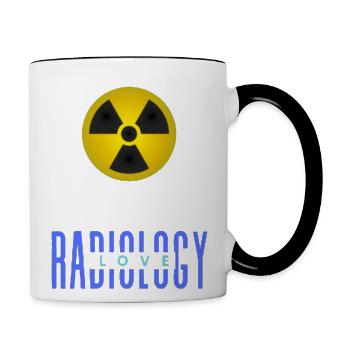 Love radiology - Contrast Coffee Mug - white/black - Right