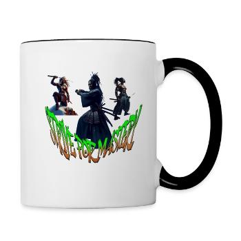 Samauri 3 1 - Contrast Coffee Mug - white/black - Right