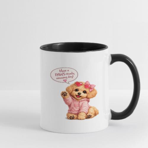 Have a PAWS-itively Amazing Day - Contrast Coffee Mug