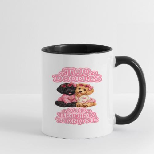 Two Doodles Are Better Than One - Contrast Coffee Mug