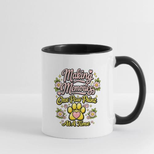 Making Memories One Paw Print At A Time - Contrast Coffee Mug