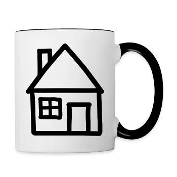 House - Contrast Coffee Mug - white/black - Right