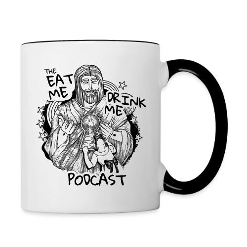 Eat Me Drink Me Podcast revamped logo - Contrast Coffee Mug