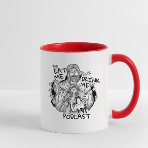 Eat Me Drink Me Podcast revamped logo - Contrast Coffee Mug