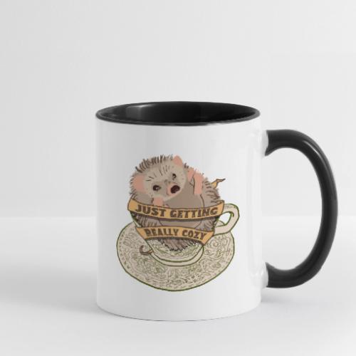 Hedgehog in cup - Contrast Coffee Mug