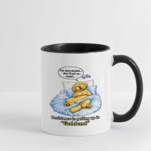 Funny Goldendoodle Sleeping design. - Contrast Coffee Mug