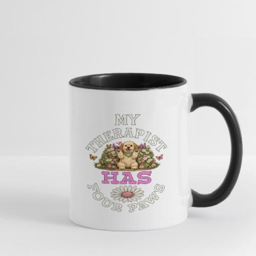 My Therapist Has Four Paws - Contrast Coffee Mug