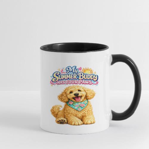 My Summer Buddy Has Four Paws - Contrast Coffee Mug