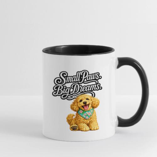 Small Paws Big Dreams Goldendoodle Puppy - Contrast Coffee Mug