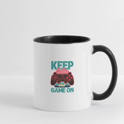 Don't Panic, Just Game On! - Contrast Coffee Mug