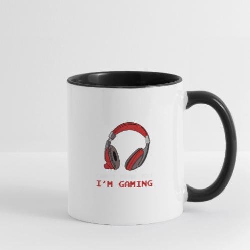 Can't Hear You, I'm Gaming (Headphones) - Contrast Coffee Mug