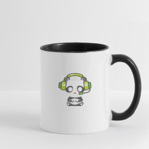 Cute Panda Gamer Girl - Contrast Coffee Mug