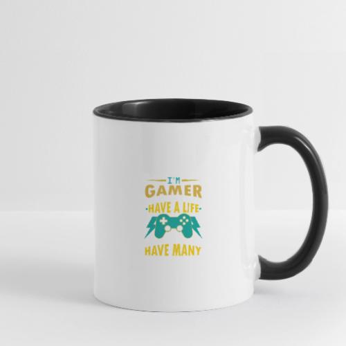 I'm A Gamer: I Choose To Have Many Lives - Contrast Coffee Mug