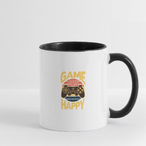 Happiness is a Game Controller Away - Contrast Coffee Mug