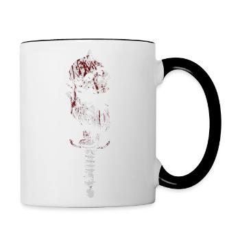 Logic or feeling - Contrast Coffee Mug - white/black - Right