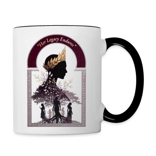 Women's Day Legacy T Shirt, Empowerment Gift 2026 - Contrast Coffee Mug