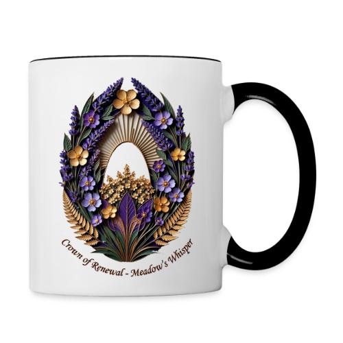 Easter Meadow Crown Renewal T Shirt, Spring Gift - Contrast Coffee Mug