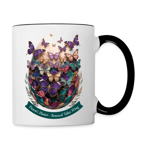 Easter Dawn's Flutter Butterfly T Shirt, Gift - Contrast Coffee Mug